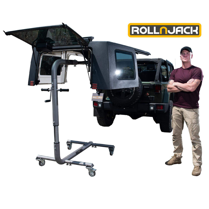 RollnJack Jeep Hardtop Removal & Storage Device