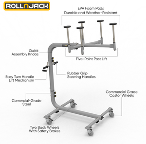 RollnJack Jeep Hardtop Removal & Storage Device